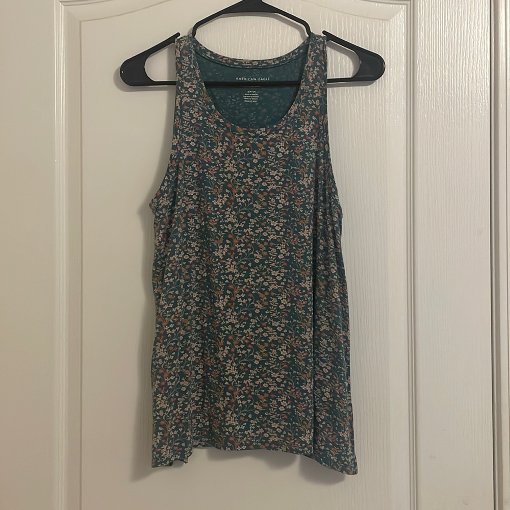 Floral American Eagle Tank Top, Size S